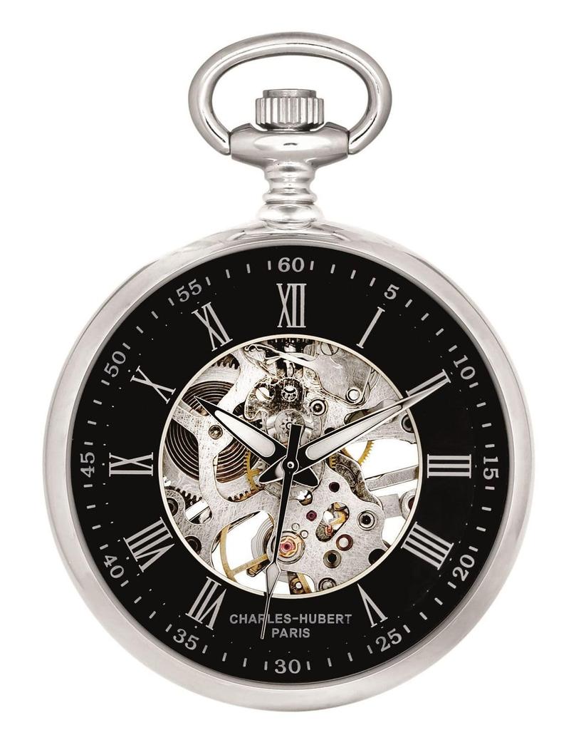 Charles Hubert, Paris Men's Mechanical Hand-Wound Pocket Watch DWA019