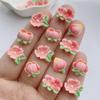 20Pcs New Cute Resin Mini Flower Series Flat Back Manicure Parts Embellishments For Hair Bows Accessories