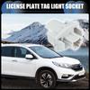 License Plate Tag Light Socket, Lamp Connector Housing No.34102SWAA01/34102-SWA-A01 for Honda CR-V Civic Odyssey Gray, 2 Pcs