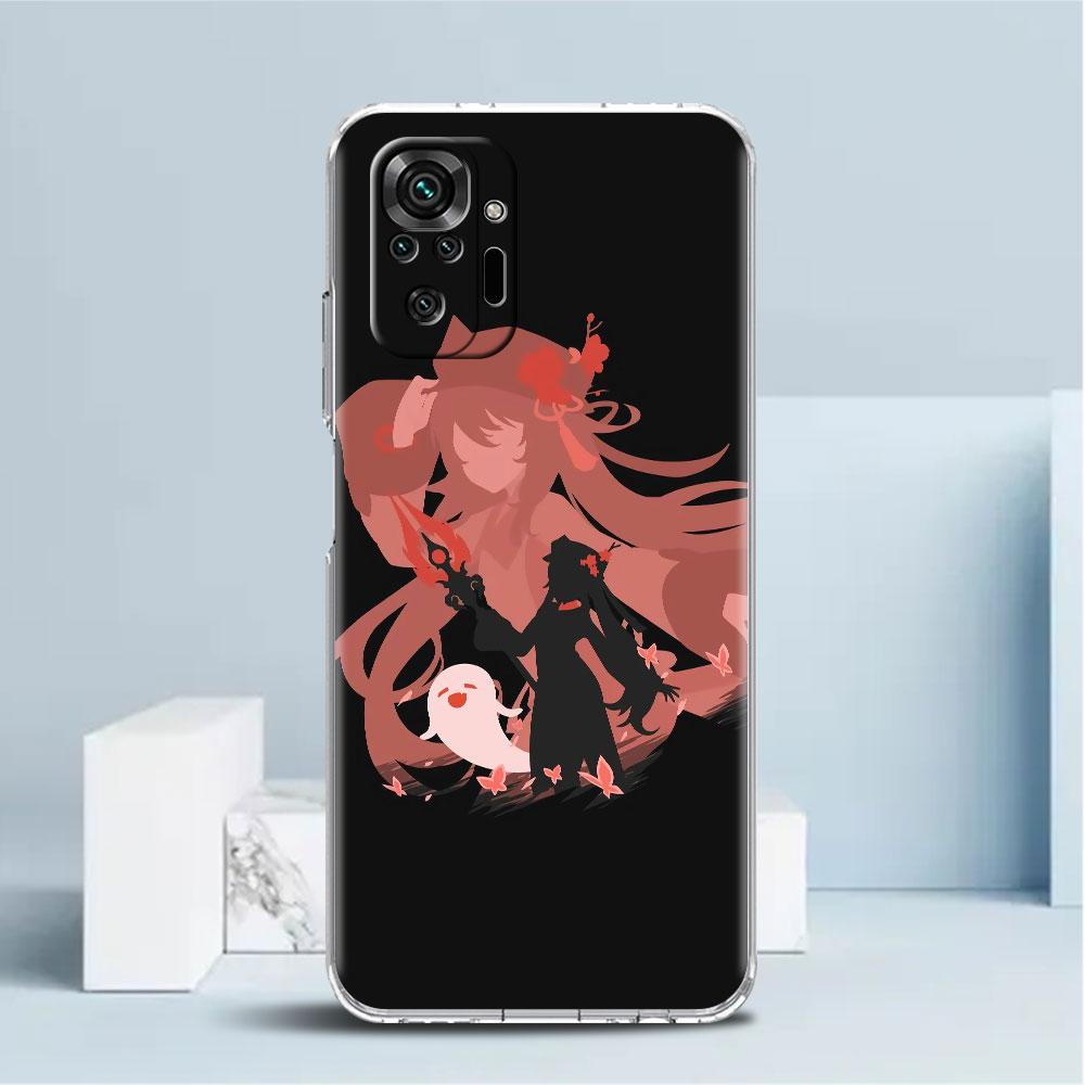 Stoßfeste Handyhülle für Redmi Note 11 11E 10 9 8 Pro 11S 9S 10S K40 9A 9C 8T 7 10C 9t 9s Soft Cover Genshin Impact Xiao Mona
