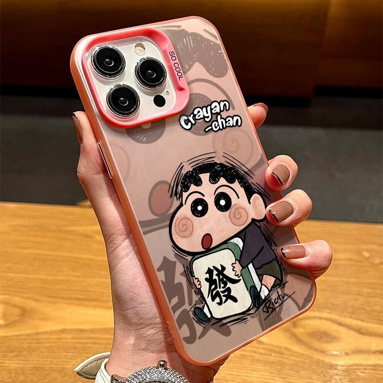 Fa Cai Xiao Xin applies iPhone16promax15plus color silver mobile phone case Apple protective case