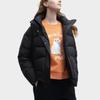 Fila Solid Color Hooded Casual Down Jacket Women Outerwear Black F11W348916FBK