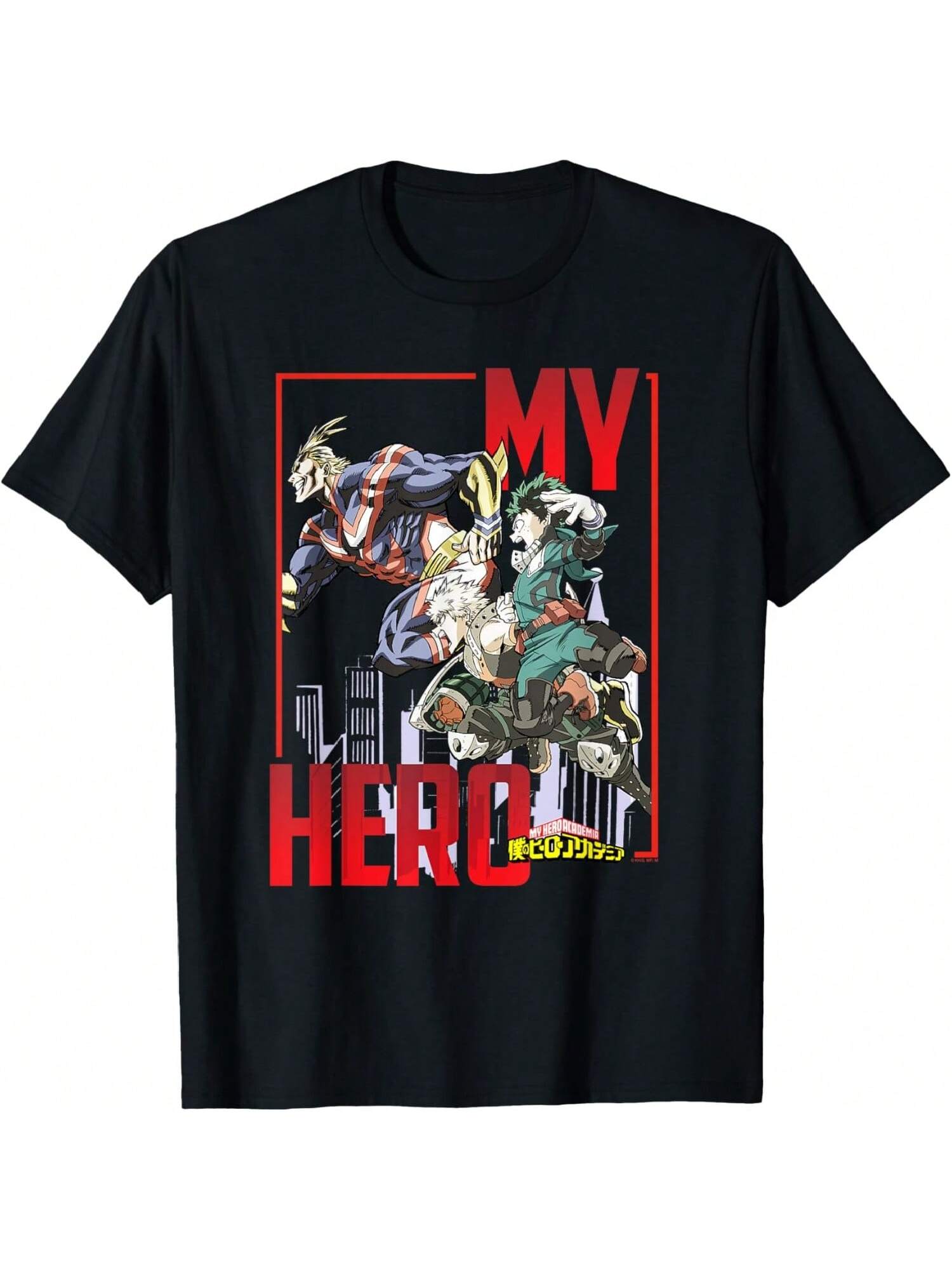 

Аниме-футболка Всемогущий Деку и Бакуго XXXXXL чёрный