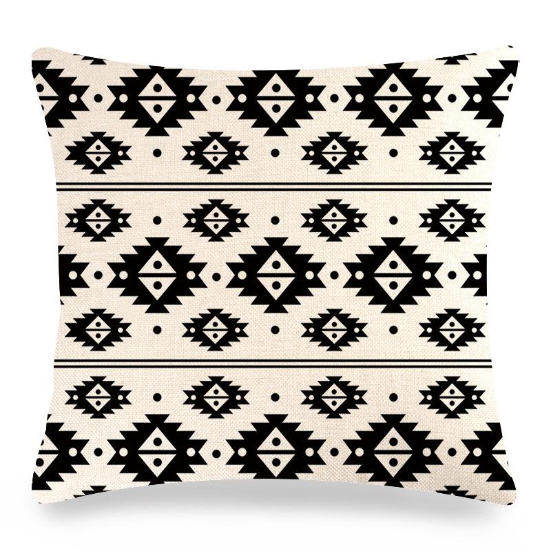 Smooth Geometric Abstraction Digital Printing Short Plush Pillow Covers For Car Sofa Office Cushion Cover Home Goods 60X60Cm