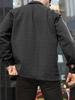 European & American Men's Plus Size Checkered Cardigan Shirt Jacket, 2025 Fashion, Long Sleeve