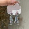Zircon Crystal Studded Earrings Ethnic Style Pendant Earrings Fashionable Women Earrings  Banquets