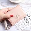 Korean Style Women's Tri-Fold Wallet: Compact Fashionable Coin Purse & Card Holder