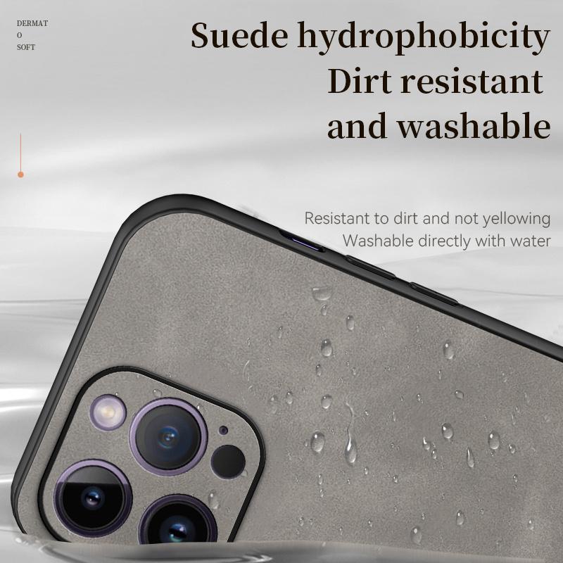 Luxury Sheepskin Bark Cover Case for iPhone 14 Pro Max 13 12 11 XR X 7 8 Plus SE 2022 Fashion Case Soft Frame Hard Back Cover