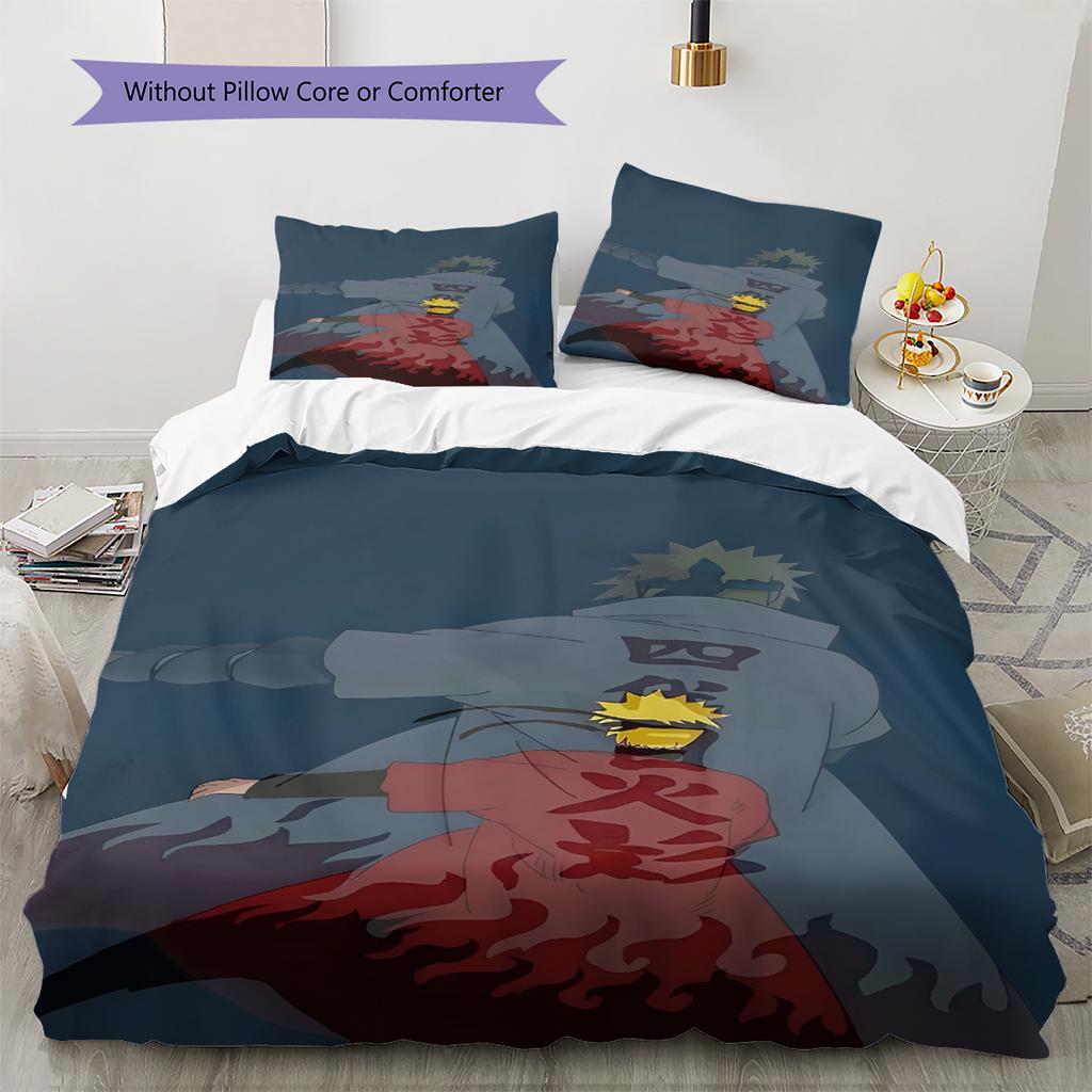 Cartoon Pattern Bedding Quilt Set Quilt Cover Pillowcase Home Decoration Birthday Gift (1 * Duvet Cover + 2 * Pillowcase, Without Core)
