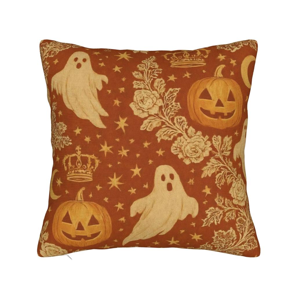 Halloween Square Pillow Cases Pumpkin Black Cats Cushion Cover Customized Decorative Throw Pillow Case Cover for Home 45x45cm