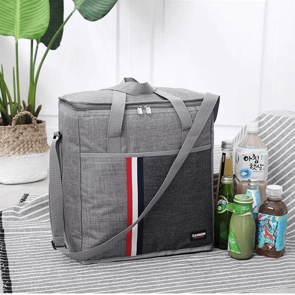 Film Inside Oxford Cloth Thermal Insulated Lunch Bags Food Storage Box Picnic Bag Cooler Bag