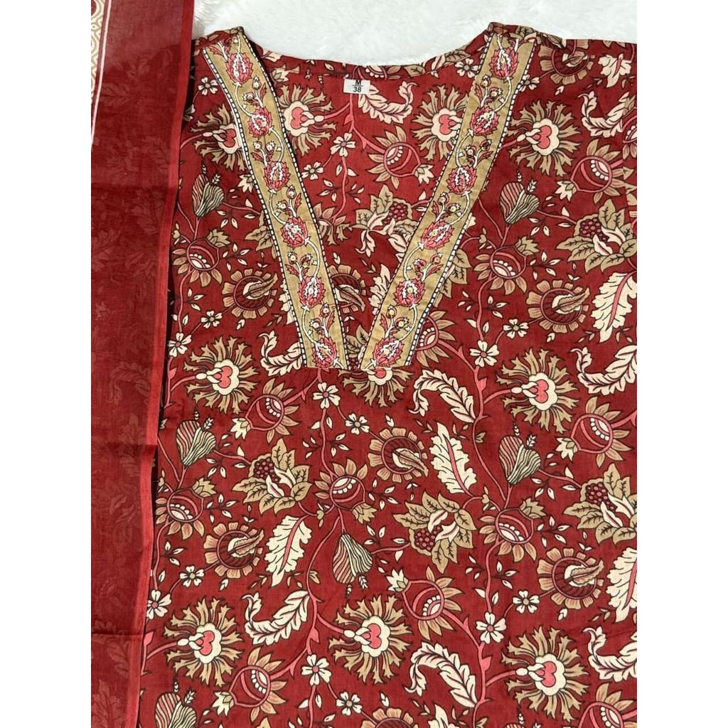 Women Party Wear Top Tunic Kurti Pant Dupatta Set Indian Bollywood Salwar Suit SC-2162