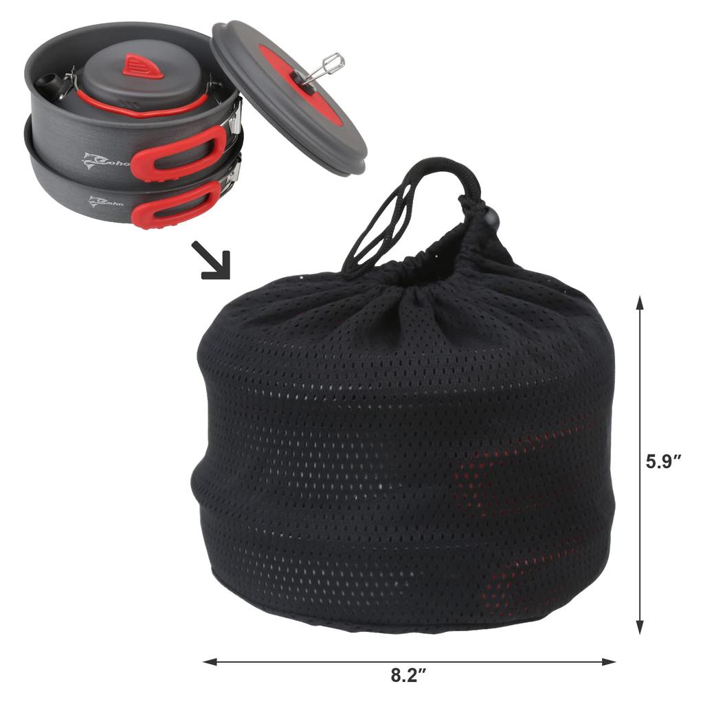 Coho Camping Cookware Set Camping Aluminum Cookware Set