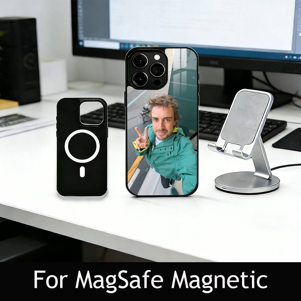 14 D-Driver F-Fernando A-Alonso Phone Case For iPhone17,16,15,14,13,12,11 Plus,Pro Magnetic with Magsafe Wireless Charging