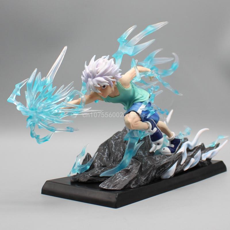 Killua Zoldyck Figures Hunter×hunter Anime Figura Gon Freecss Model 18cm Pvc Action Figurine Collection Ornament Birthday Gift