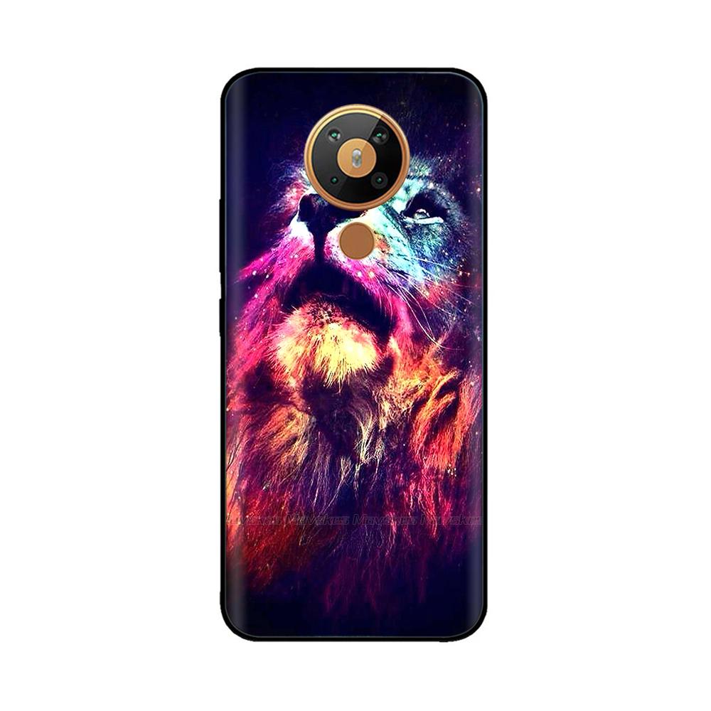 For Nokia 5.3 Silicone Case Soft Tpu Back Cover for Nokia 5.3 3.4 Bumper Printed Silicon Case for Nokia3.4 Nokia5.3 Phone Flower