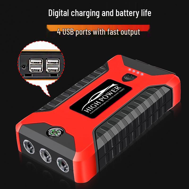 12V High-Capacity Car Battery Jump Starter Power Bank