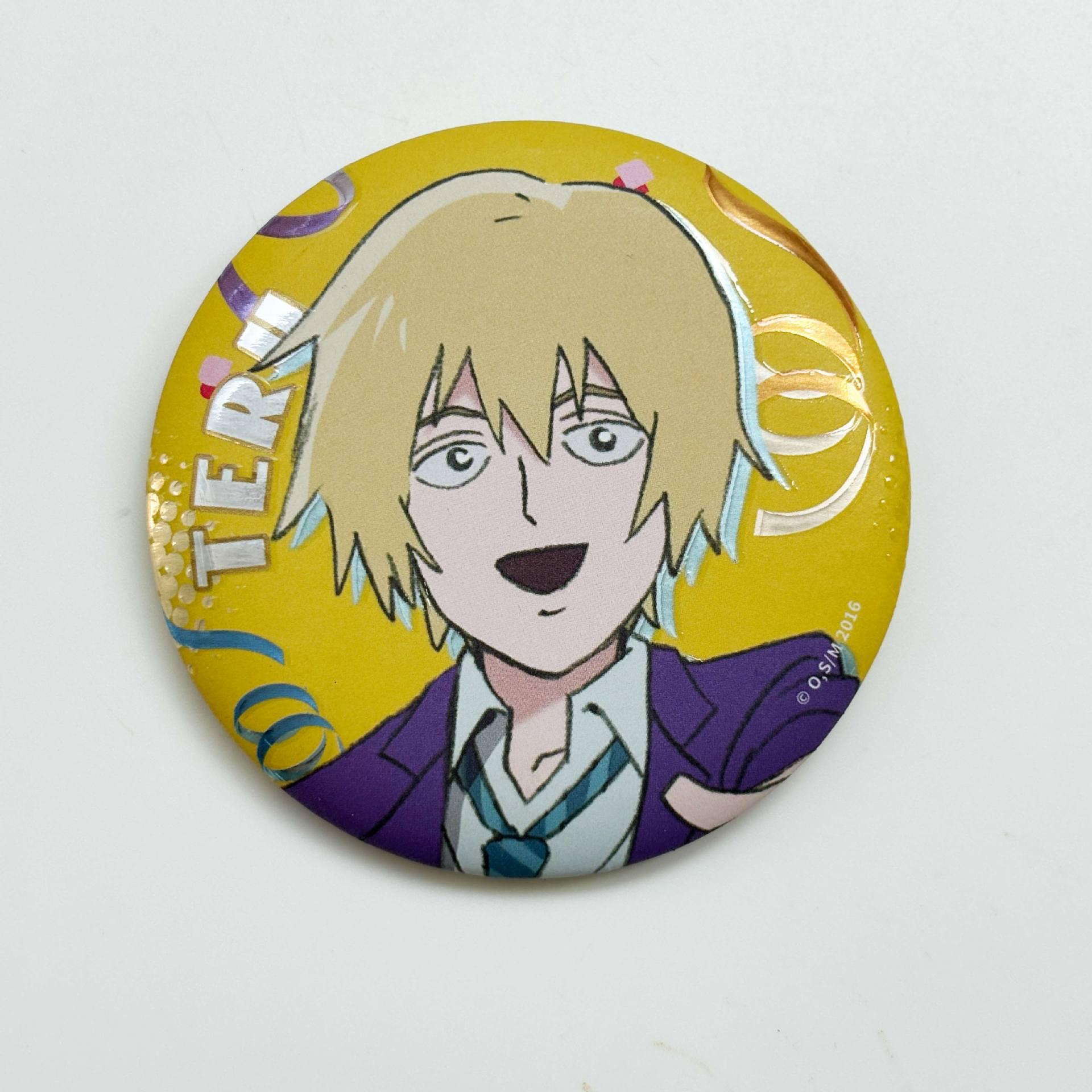 Authentic Mob Psycho 100 EKB Relief Badge: Reigen Arataka & Shigeo Kageyama 65mm