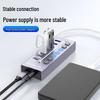 USB 3.0 7-Port Hub Splitter 10Gbps Docking Station with Independent Switches