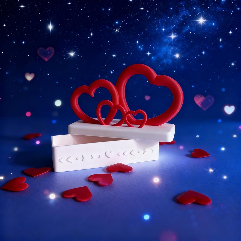 Heart-shaped Valentine's Day Gift Box, Valentine's Day Present