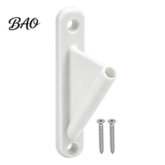 Small Flagpole Bracket Mini Stick Flag Holder with Screws, Wall Mount Pole Support Rack Holder, Display for Classrooms Offices Shops