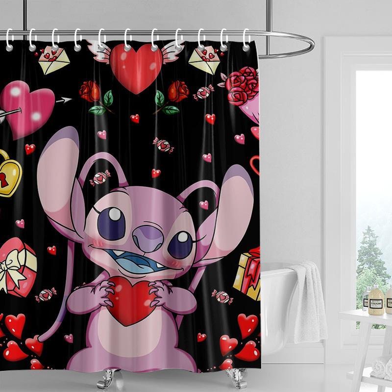 Home Decoration Shower Curtains For Bathroom Waterproof Curtain Fabric Modern Nordic Style Living Room Merry Christmas Winter