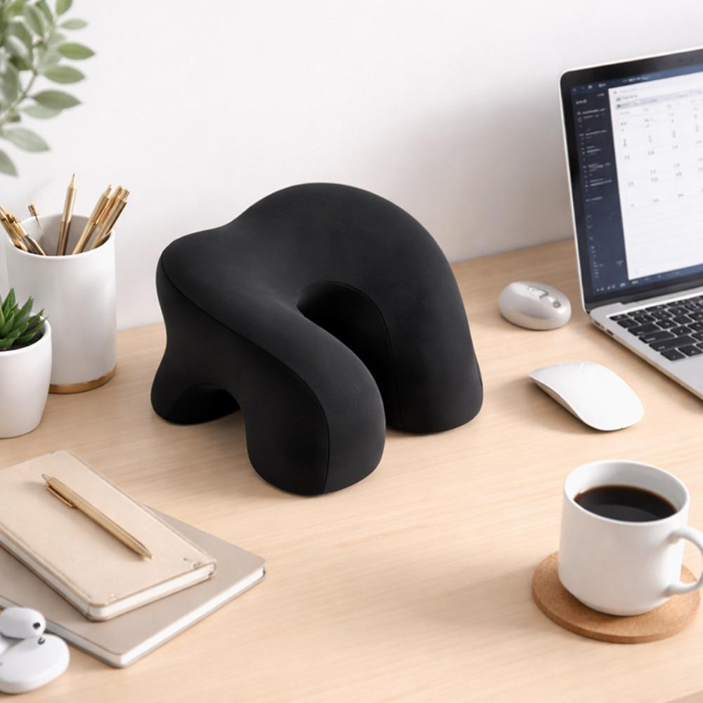 Skin-friendly Students U Shape Nap Pillow Hollow Design Desk Sleep Head Support Chest Protection