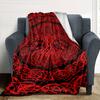 1pc Celtic knotwork Throw Blanket Soft Flannel, Cozy All Season Polyester Perfect for Home, Office