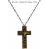Cross Necklace with Secret compartment,Necklace With Old Cross Pendant,Gothic Punk Hip Hop Fashion Unique Hidden Storage Jewelry