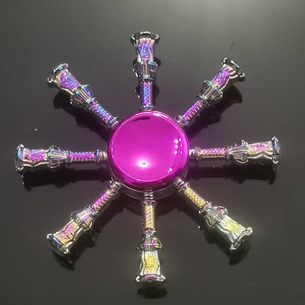 New Style Colorful Alloy Fidget Spinner Gradient Color R188 Mute Bearing Edc Metal Hand Spinner Adult Stress Relief  Fidget Toys