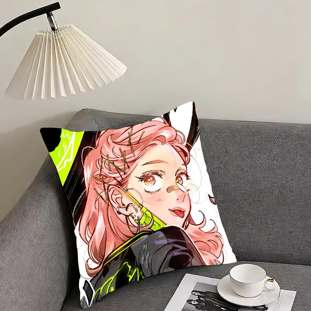 A-Aya O-Oosawa K-Koga M-Mitsuki Cushion Cover Reversible Plush Pillow Cover – For Car, Sofa, Bedroom, Perfect As a Gift.