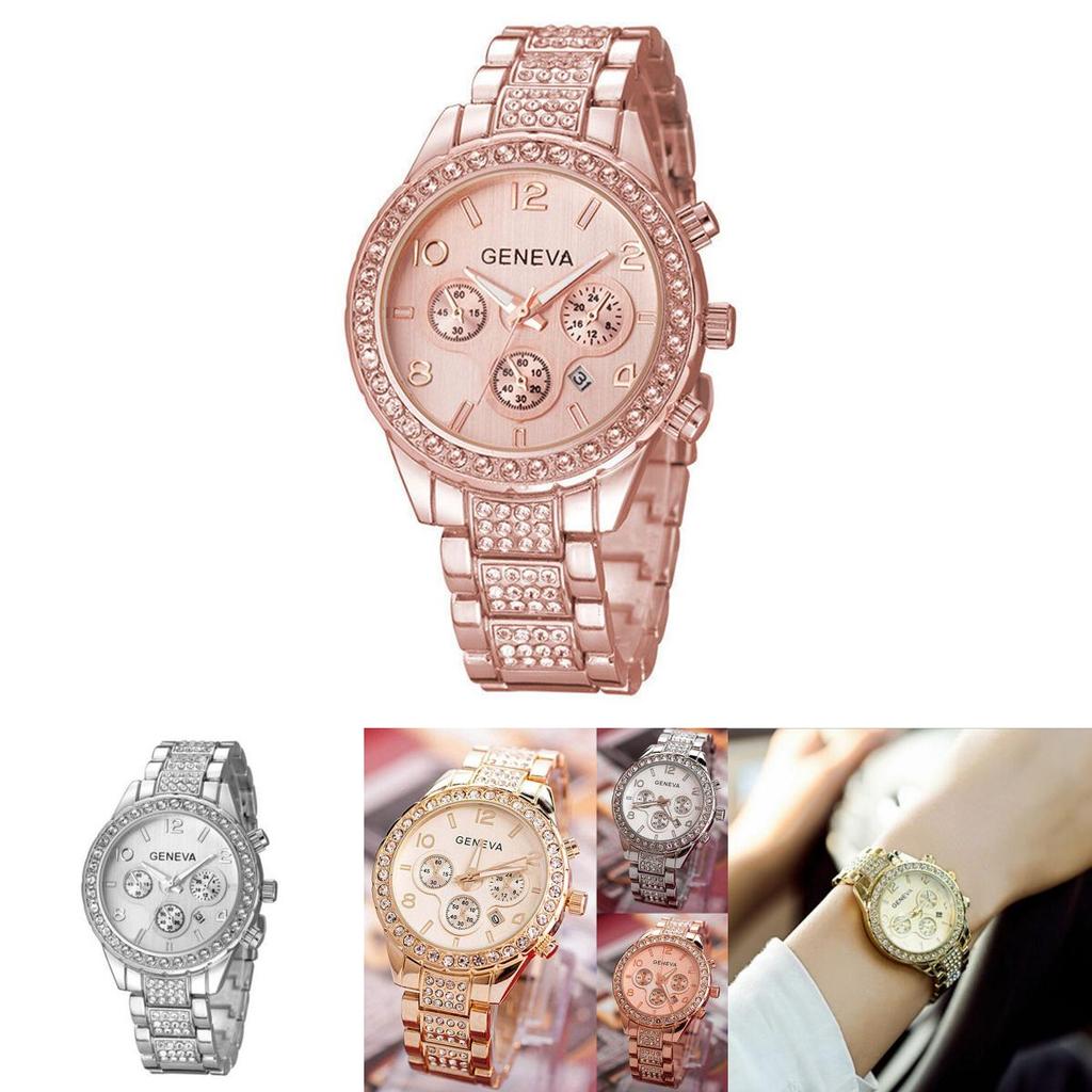 Elegant 2019 New Stainless Steel Luxury Women Crystal Quartz Analog Wrist Watch With Timeless Appeal