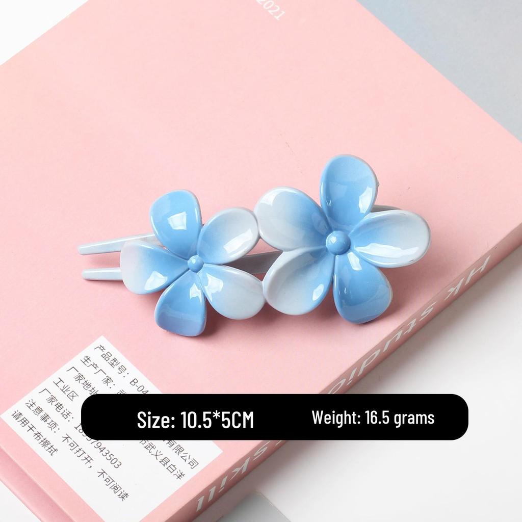 Elegant Matte Flower Updo Duckbill Hair Clip for Women