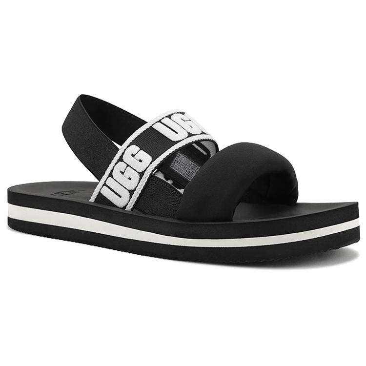 UGG Sports Sandals 'Black White' Women's 1107893-BLK