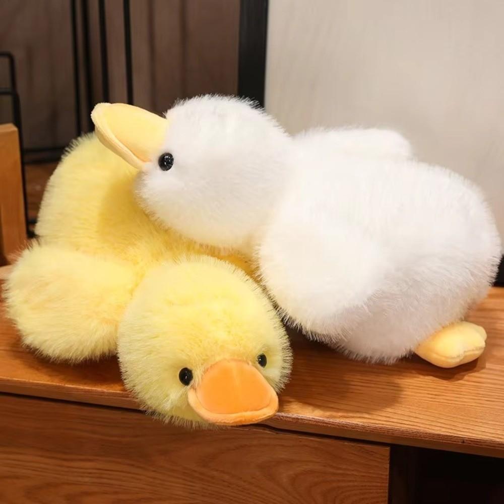 Soft Long Hair Duck Plush Doll Cartoon Duck Plush Toy Gifts Stuffed Duck Toys  For Boys And Girls