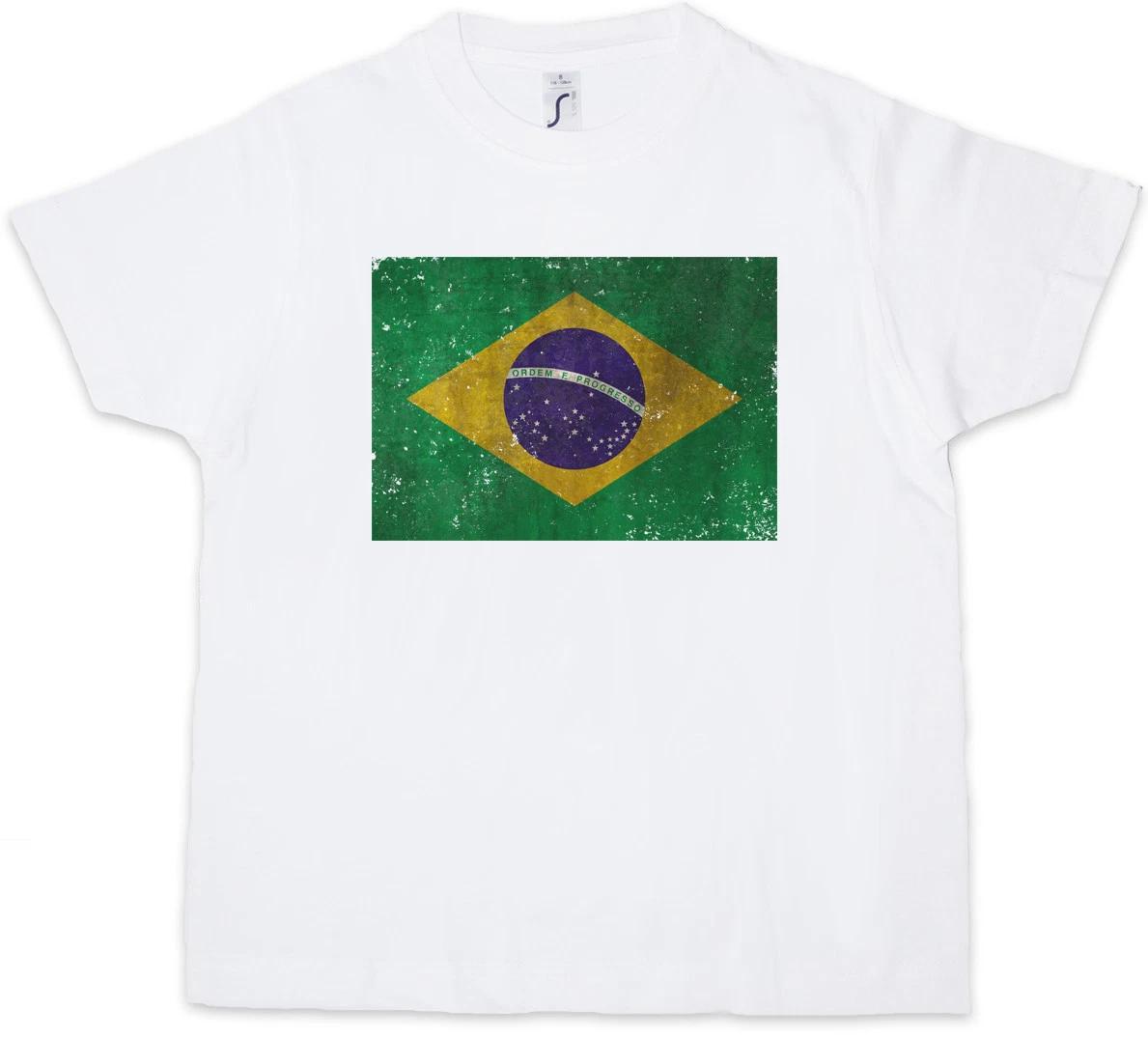 BRAZIL FLAG LOGO Kids Boys kids boys T-Shirt Football Socker Brasil Banner World Cup Retro 130
