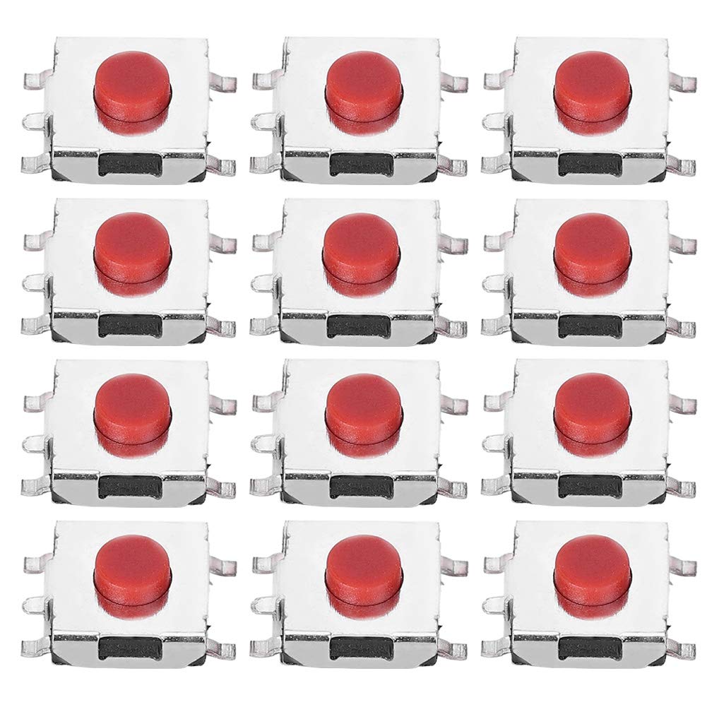 200Pcs 6 X 6 X 3.1mm Tactile Push Button Switch Micro Momentary Tact Tactile Push Button Switch Assortment Kit