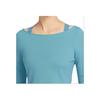 Nike Long Sleeve Casual Solid T-Shirt Women Tops Blue DQ6035-440