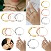 Fashionable And Specially Designed Sterling Silver Rotating Beaded Finger Ring For Women