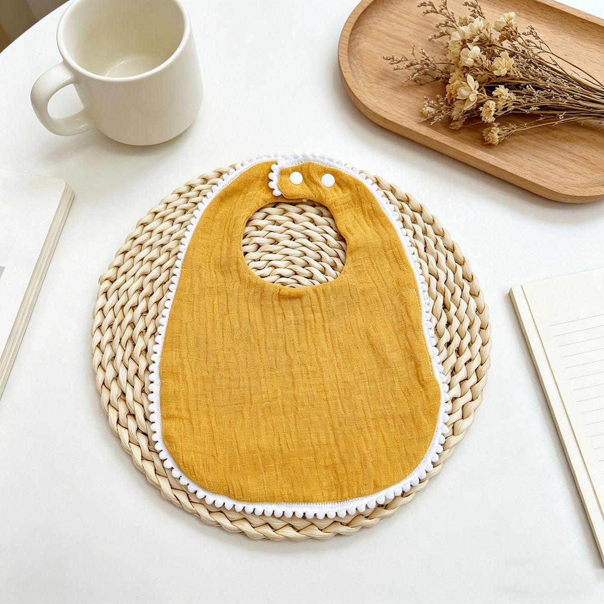 Baby Pure Cotton Gauze U-shaped Tassel Bib