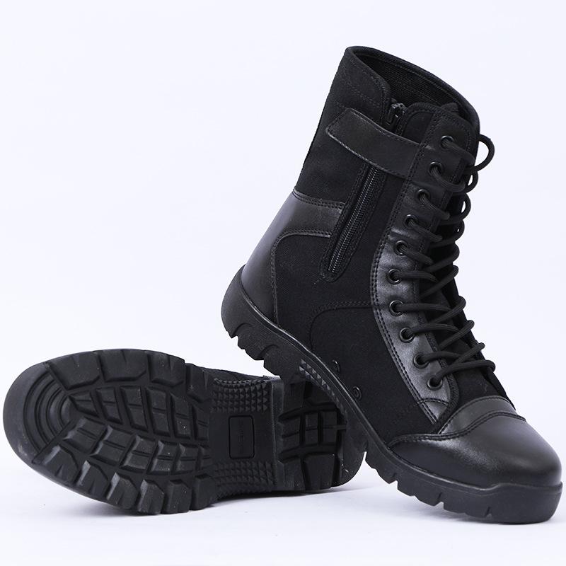 Fashion Summer Fashion Men Boots Outdoor Leather Breathable Combat Boots Plus Size 46 Desert Boots Walk Shoes Autumn