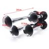3L 150PSI Air Horn 150 BD Air Compressor and 4 Trumpet Chrome for Truck High Pressure Air