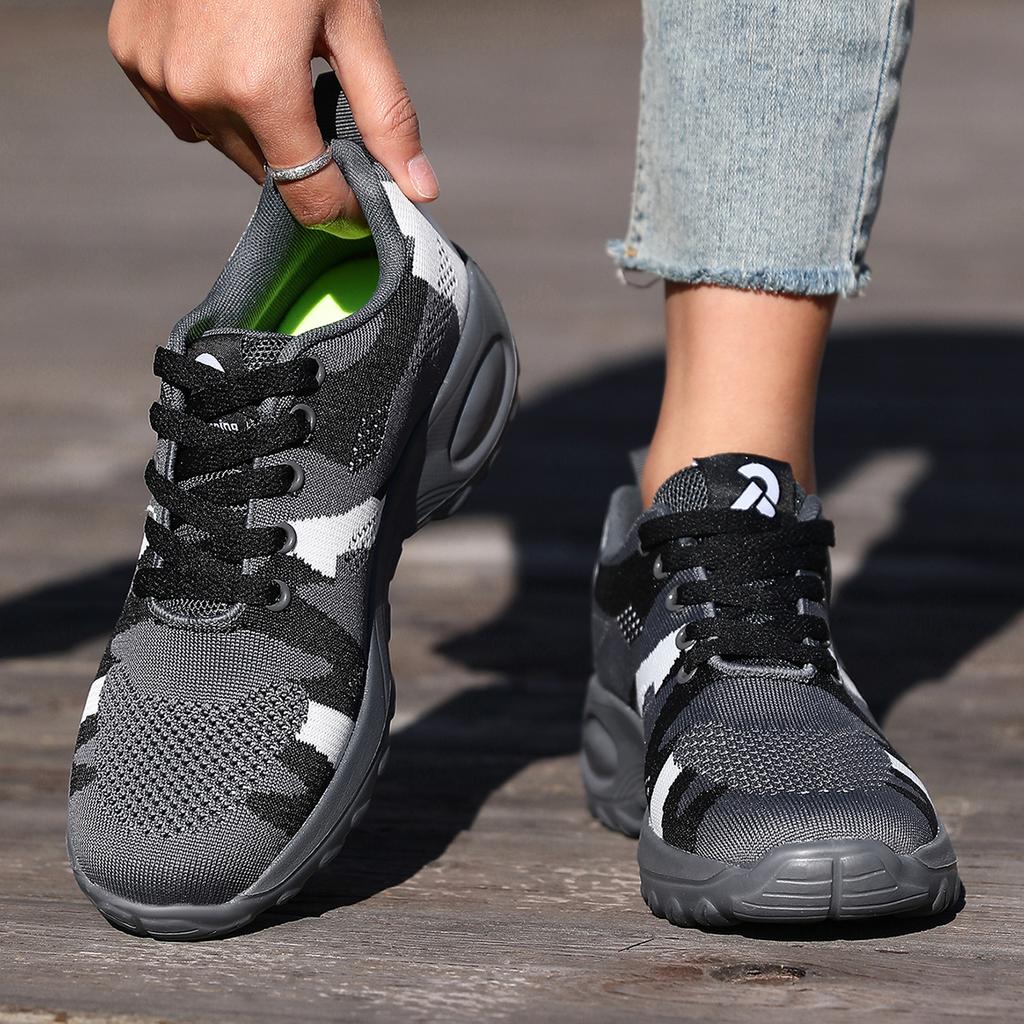 Women'S Suitable For Outdoor Activities And Camping Camouflage Breathable Mesh Sports Shoes, Lightweight Walking Shoes,