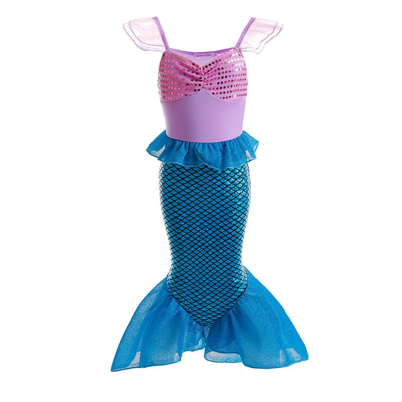 

Children s Mermaid Princess Dress - European & American Style Christmas Halloween Skirt 150cm