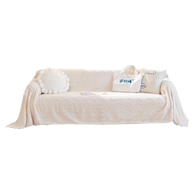 Potah na pohovku Látkový ručník Zimní zesílený Potah na pohovku Proti poškrábání pohovka Polštář na zadek All-inclusive Plyšový polštář Zimní