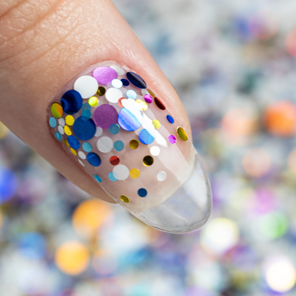 Kolorowa Ozdoba Do Paznokci Pop-Up! Piegi Confetti Dropsy Kropki Kółeczka Princess Nails Nr 9 20G