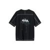 Li Ning CF Reflective Letter Print Loose Fit Round Neck Short Sleeve T-Shirt Unisex T-Shirts Black ATSU603-1