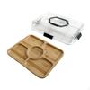 Charcuterie Board ,Appetizer Serving Tray ,Platter ,Portable with Clear Lid Pizza Cheese