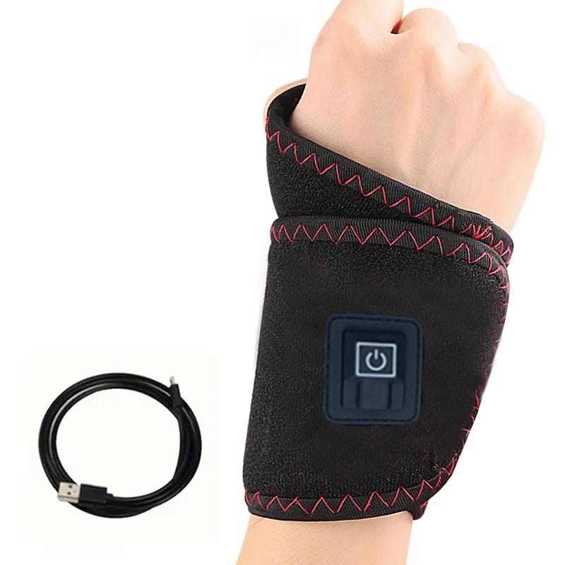 Electric Heating Wrist Protector Sports Protection Breathable USB Heated Hand Massager Support WristBand Pad Healthy Care Tools