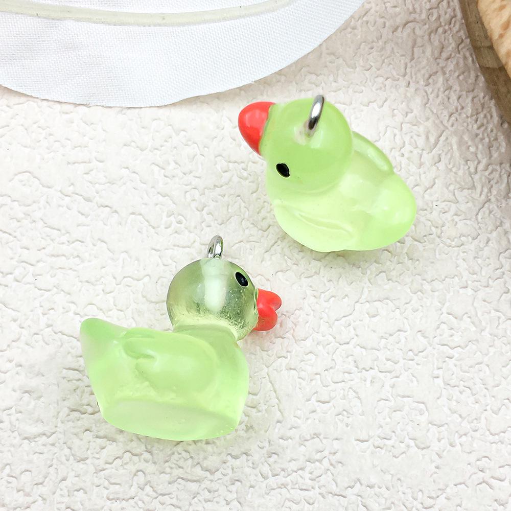 3D Luminous Resin Duck Keychain/Necklace/Bracelet Pendant